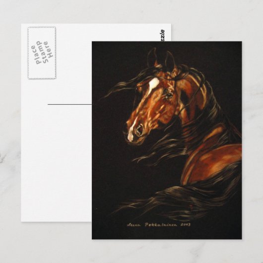 Carte Postale Au vent (Devant / Derrière)