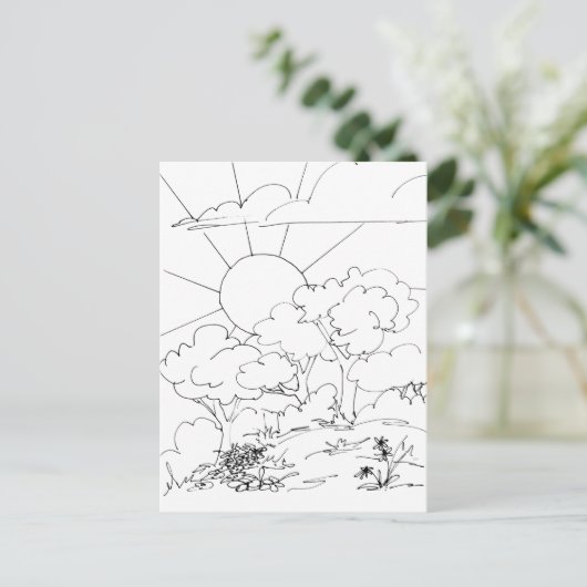 Carte postale - Aube (Debout devant)