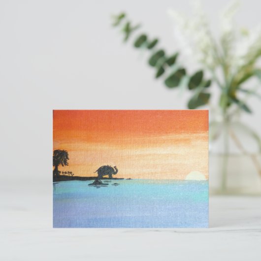 Carte Postale Aube De La Paix_ElephantOfferingPrayers_AnjaliSang (Debout devant)