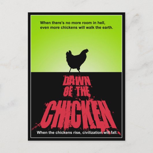 Carte Postale AUBE du POULET (Devant)