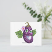 Carte Postale aubergine (Debout devant)