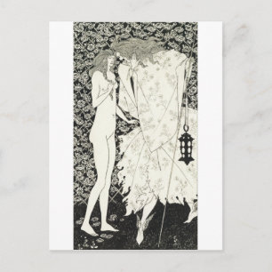 Carte Postale Aubrey Beardsley - Le mystérieux jardin Rose