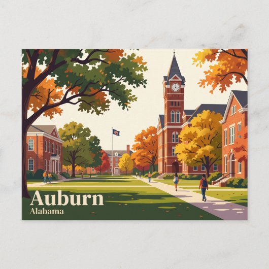 Carte Postale Auburn Alabama (Devant)