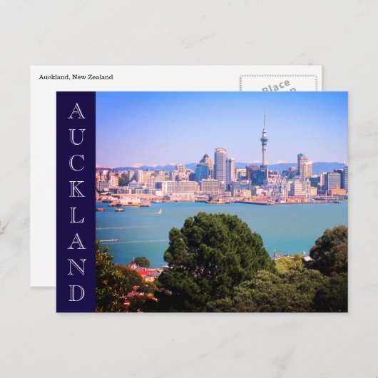 Carte Postale auckland skyline (Devant / Derrière)