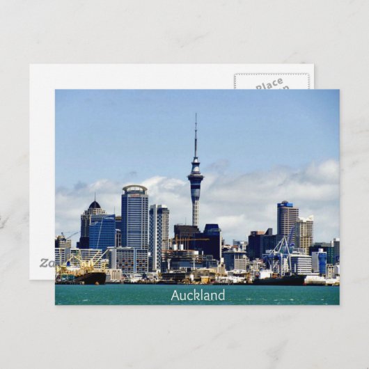 Carte Postale Auckland Skyline (Devant / Derrière)