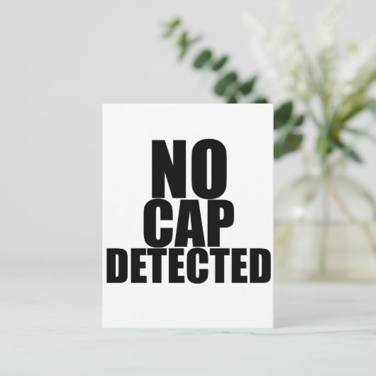 Carte Postale Aucun Casquette détecté 1 (Debout devant)