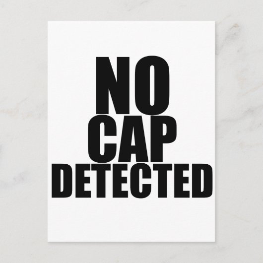 Carte Postale Aucun Casquette détecté 1 (Devant)