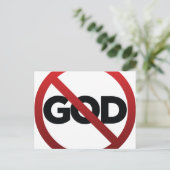 Carte Postale Aucun Dieu (Debout devant)