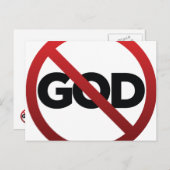 Carte Postale Aucun Dieu (Devant / Derrière)