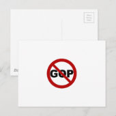 Carte Postale Aucun GOP (Devant / Derrière)