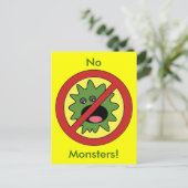 Carte Postale Aucun signe de monstres (Debout devant)