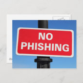 Carte Postale Aucun signe d'hameçonnage (Devant / Derrière)