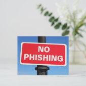 Carte Postale Aucun signe d'hameçonnage (Debout devant)