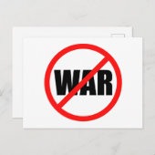 Carte Postale Aucun symbole de guerre (Devant / Derrière)