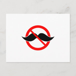 CARTE POSTALE AUCUNE MUSTACHE - ANTI-MUSTACHE - DÉSACTIVEZ CETTE