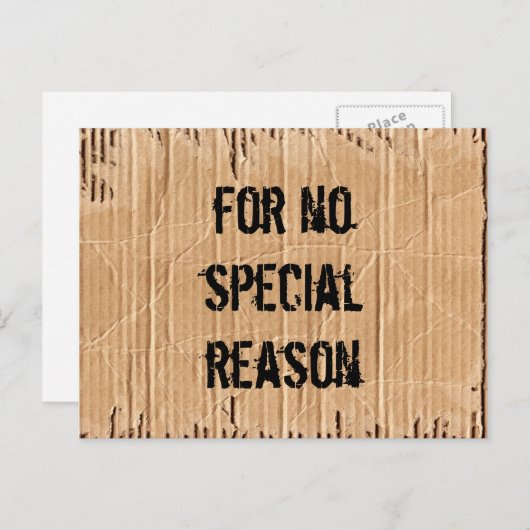 Carte Postale aucune raison (Devant / Derrière)