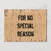 Carte Postale aucune raison (Devant)