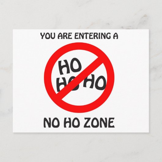 Carte Postale aucune zone d'exclusion (Devant)