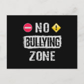 Carte Postale Aucune zone d'intimidation (Devant)