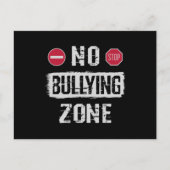 Carte Postale Aucune zone d'intimidation (Devant)