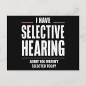 Carte Postale Audience Sélective Désolé Drôle Dire Humoristique (Devant)