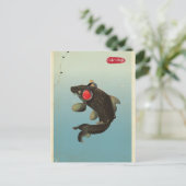 Carte Postale Audio Koi Vintage (Debout devant)