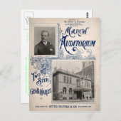 Carte Postale Auditorium de mars Music Hall Baltimore MD (Devant / Derrière)