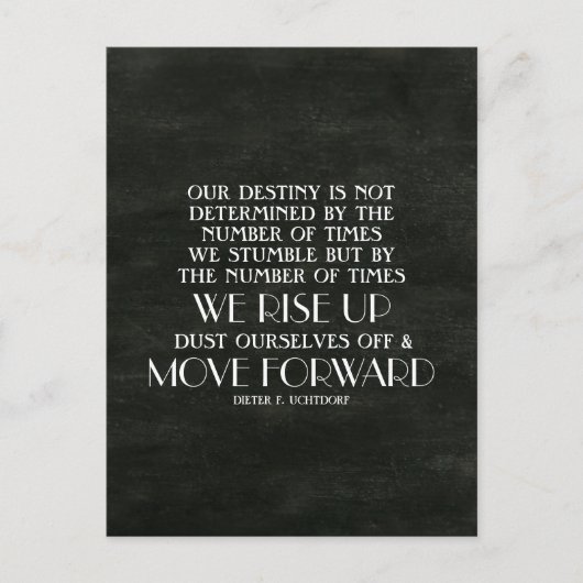 Carte Postale Augmenter et faire avancer le devis inspirationnel (Devant)