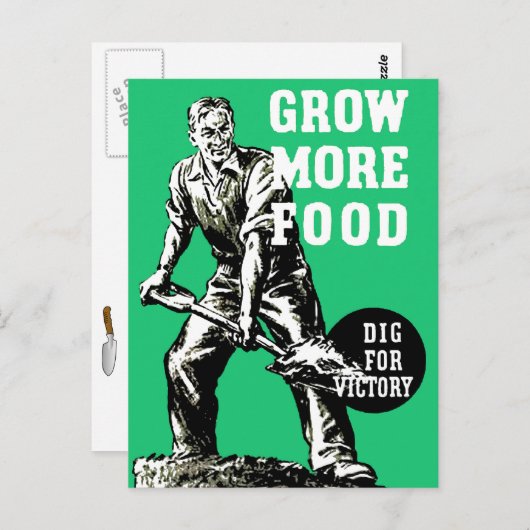 Carte Postale Augmenter la nourriture (Devant / Derrière)