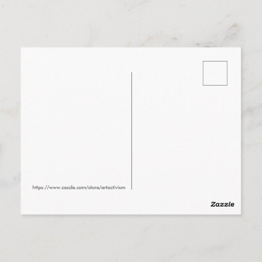 Carte Postale Augmenter le salaire minimum à un salaire minimum (Dos)