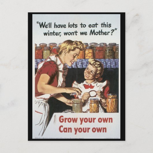 Carte Postale Augmentez votre alimentation Guerre mondiale 2 (Devant)