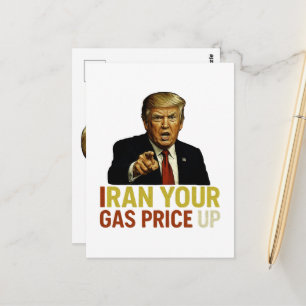 Carte Postale Augmentez Votre Prix du Gaz Iran