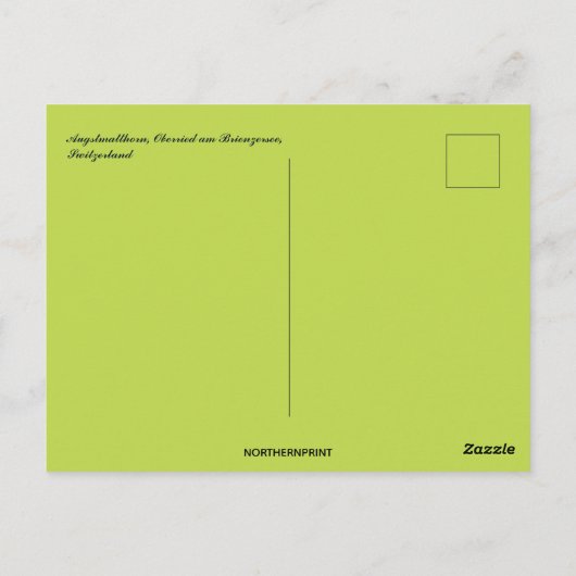 Carte Postale Augstmatthorn Oberried am Brienzersee Suisse (Dos)