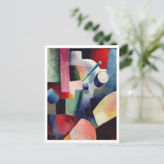 Carte Postale August Macke, Coloured Composition of Forms (Debout devant)