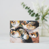 Carte Postale August Macke, Katzenstudien, (Debout devant)