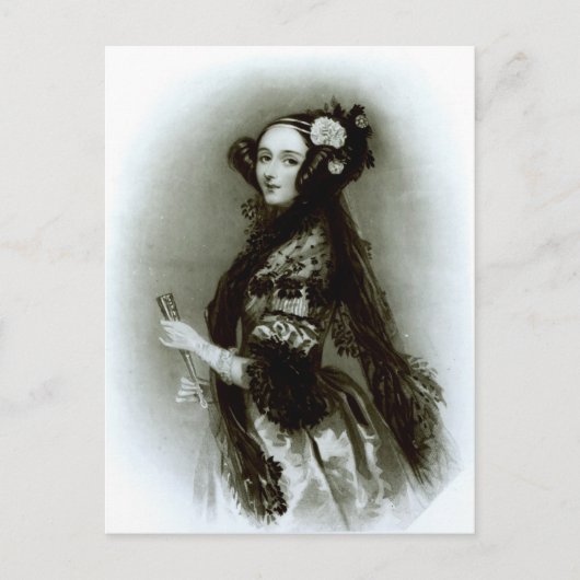 Carte Postale Augusta Ada Byron Comtesse de Lovelace (Devant)
