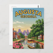 Carte Postale Augusta Georgia Travel (Devant / Derrière)