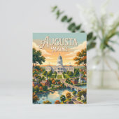 Carte Postale Augusta, Maine (Debout devant)