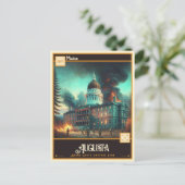 Carte Postale Augusta, Maine | VINTAGE (Debout devant)