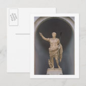 Carte Postale Auguste de Prima Porta, c.20 avant JC (marbre) (Devant / Derrière)