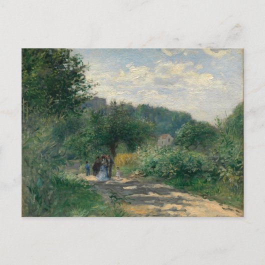 Carte Postale Auguste Renoir A Road à Louveciennes (Devant)