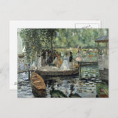 Carte Postale Auguste Renoir - La Grenouillère (Devant / Derrière)