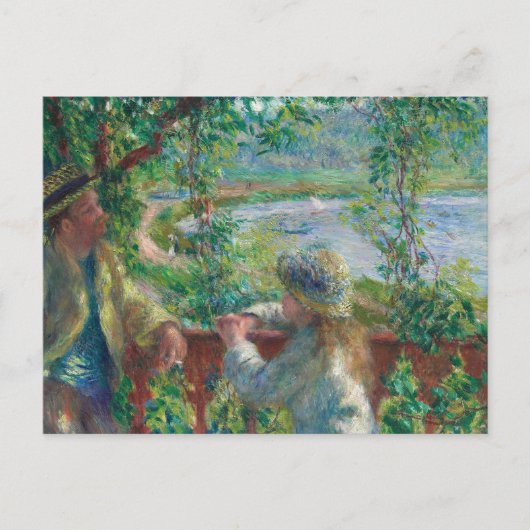 Carte Postale Auguste Renoir - Près du lac (Devant)