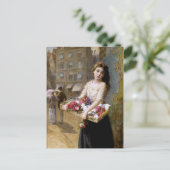 Carte Postale Augustus Edwin Mulready : Un vendeur de fleur de (Debout devant)