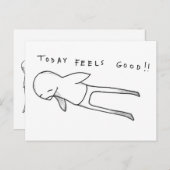 Carte Postale aujourd'hui c'est bien ! (Devant / Derrière)