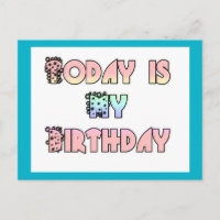 Aujourd'hui est mon art d'anniversaire