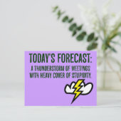 Carte Postale Aujourd'hui sera plein de réunions (Debout devant)