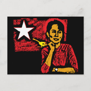 Carte Postale Aung San Suu Kyi