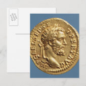 Carte Postale Aureus de Septimius Severus (Devant / Derrière)