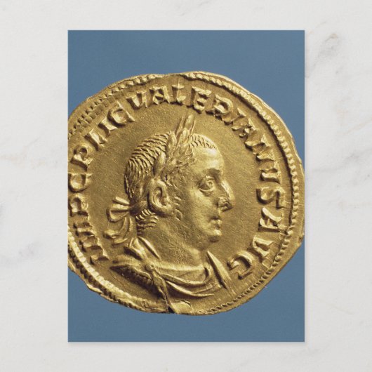 Carte Postale Aureus de Valérian Ier (Devant)